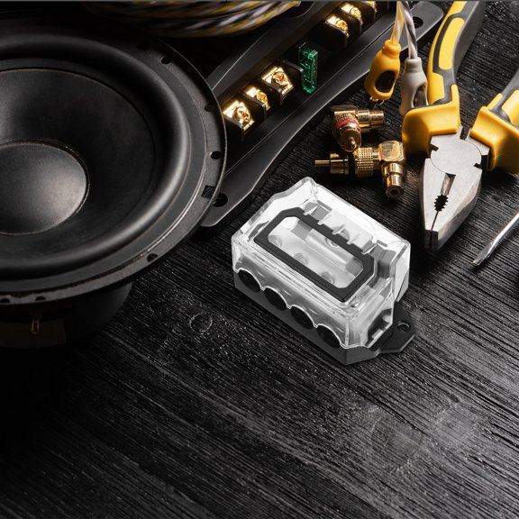 MOKKHNB Car Audio Power Distribution Block Multi Port Durable Amp Ground Distributor for Vehicles