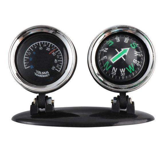 MOKKHNB Car Compass Guide Ball with Adjustable Viewing Angle Black Direction Dashboard Accessory