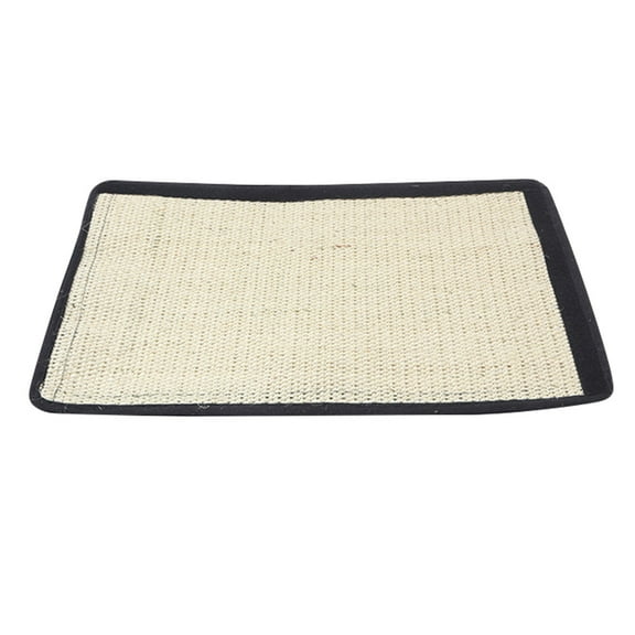 MOKKHNB Cat Scratcher Black Sisal Mat Portable Roll Up Protector for Furniture