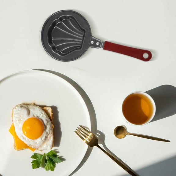 MOKKHNB Compact Carbon Steel Pan, Multi-Color, Uniform Heating, Ideal for Kitchen and Camping, Nonstick