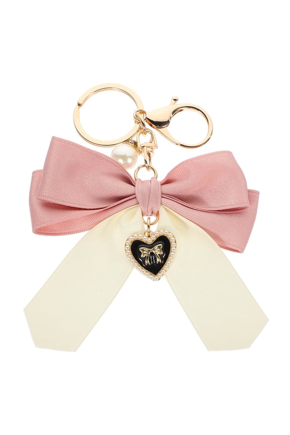 Cute Key Chain Pink Fabric 1Pcs Bag Adornment for Backpack Women
