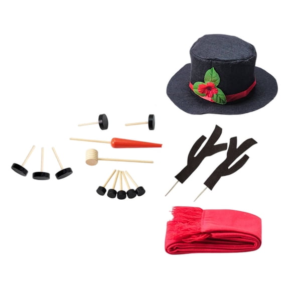 MOKKHNB DIY Materials for Snowman Building in Cloth 1 Set
