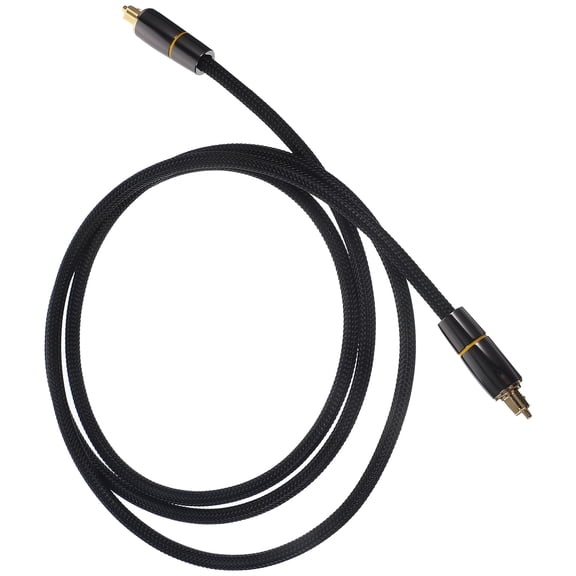 MOKKHNB Digital Optical Cable Black Fiber for TV and Sound Bar Reliable High Fidelity Audio