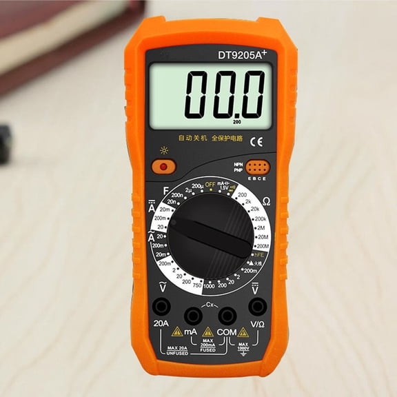 MOKKHNB DT9205A Multimeter with Auto Ranging, Voltage Meter, and Built-in Stand for Accurate Measurements