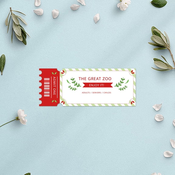 MOKKHNB Double-Sided White Sublimation Concert Ticket Blanks for Crafting with Heat Transfer and Vivid Printing