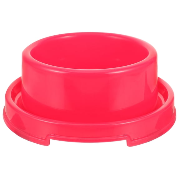 MOKKHNB Durable Red Plastic Dog Bowl with Stable Design for Feeding ...