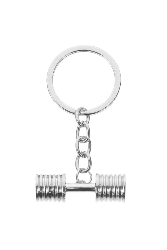 Durable Zinc Alloy Dumbbell Keychain Workout Pendant for Backpack and Bag Charm