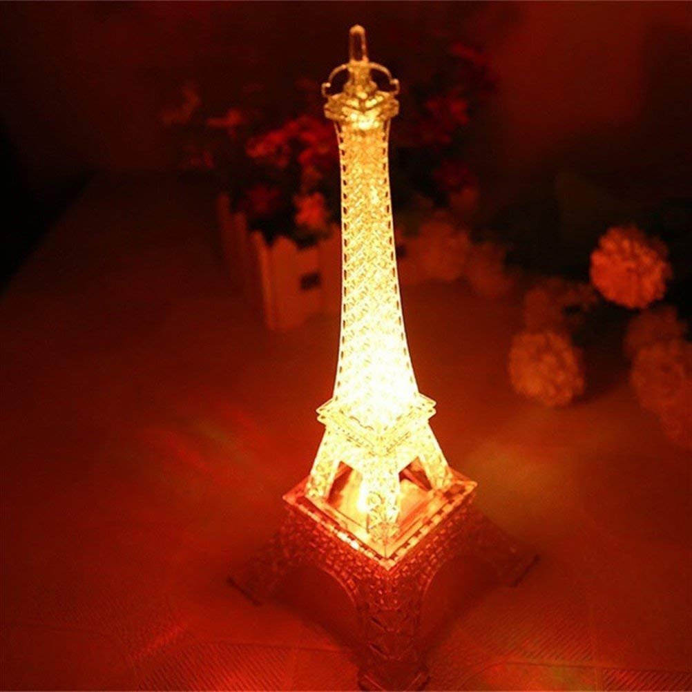 MOKKHNB Eiffel Tower Lamp with Lights for Desktop and Table in As Shown ...