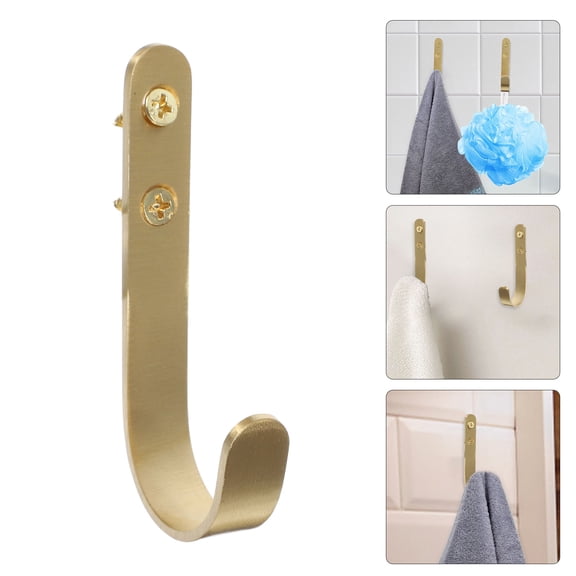 MOKKHNB Brass Entryway Coat Rack, Golden Finish, 1- -Mounted Coat Hanger for Home and Hotel Decor