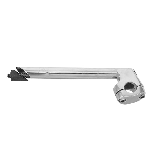 MOKKHNB Plated Silver Bicycle Quill Stem with Gooseneck Extension for Mountain and Commuter Bikes Durable Secure