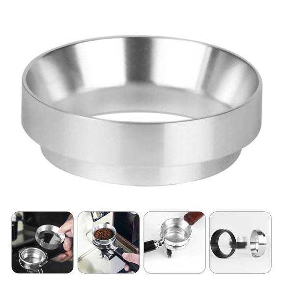 MOKKHNB Coffee Dosing Ring Silver 1Pcs 2.3In