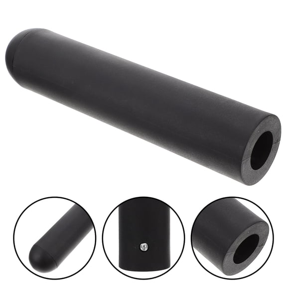 MOKKHNB Fitness Barbell Handle Grip Black Plastic Wear Resistant Anti Slide Gym Cover