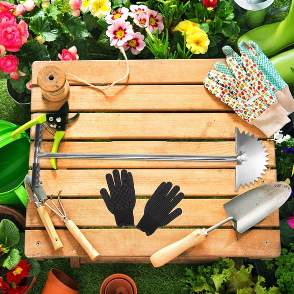 MOKKHNB Garden Edger Tool with Long Handle and Durable Stainless Steel for Lawn and Driveway Edges
