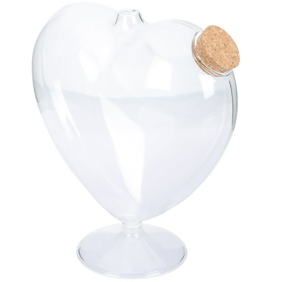 MOKKHNB Glass Drift Bottle with Cork Stopper Multi Use Transparent Container for Message Storage
