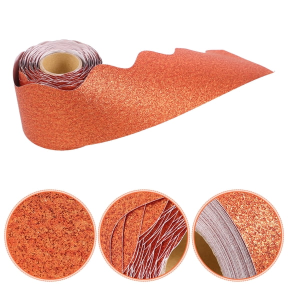 MOKKHNB Glitter Sticker Paper Border Trim for Bulletin Boards and Classroom Wall Decorations