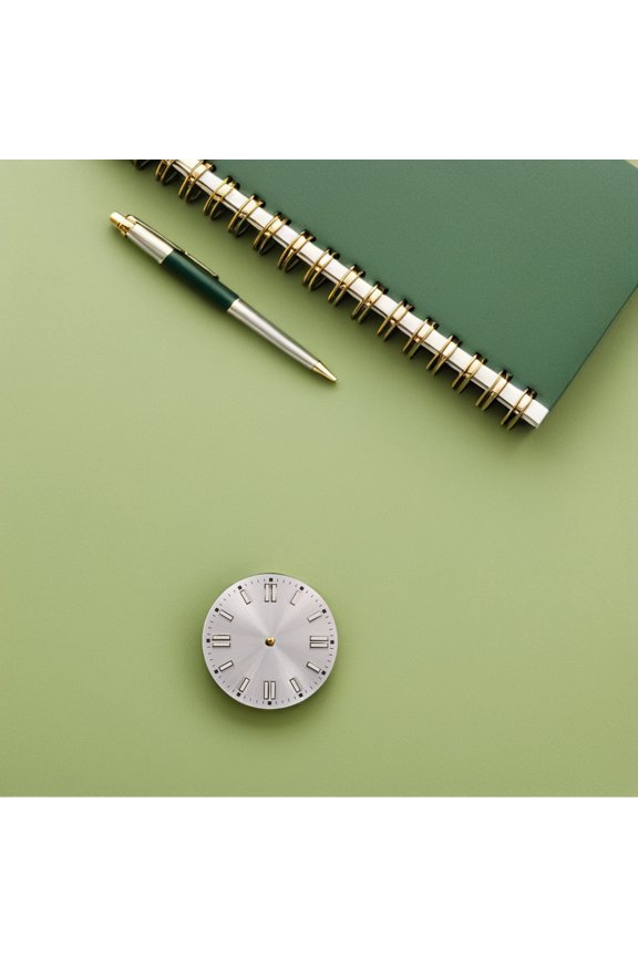 Green Luminous Sunburst Watch Dial Replacement Round Wrist Watch Dial for Movement Compatibility