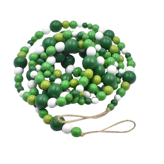 MOKKHNB Green St Patricks Day Beaded Pendant String for Wall Hanging Festive Decor
