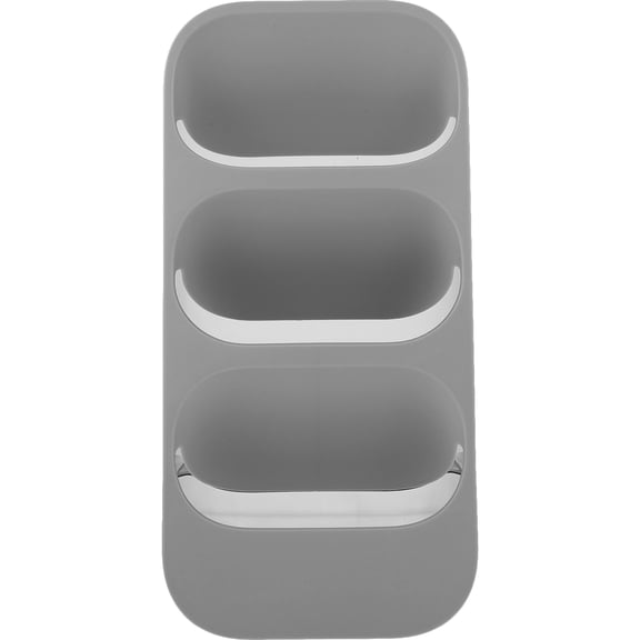 MOKKHNB Grey Kitchen Utensil Holder with Angled Slots for Easy Access and Storage