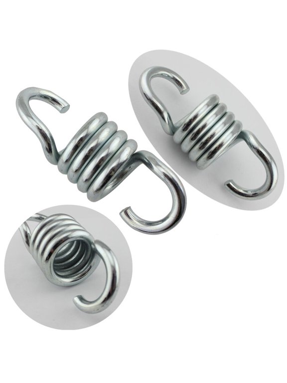 Heavy Duty Porch Swing Spring, Plated Silver, Sturdy Steel, Low Noise, for Hanging Use
