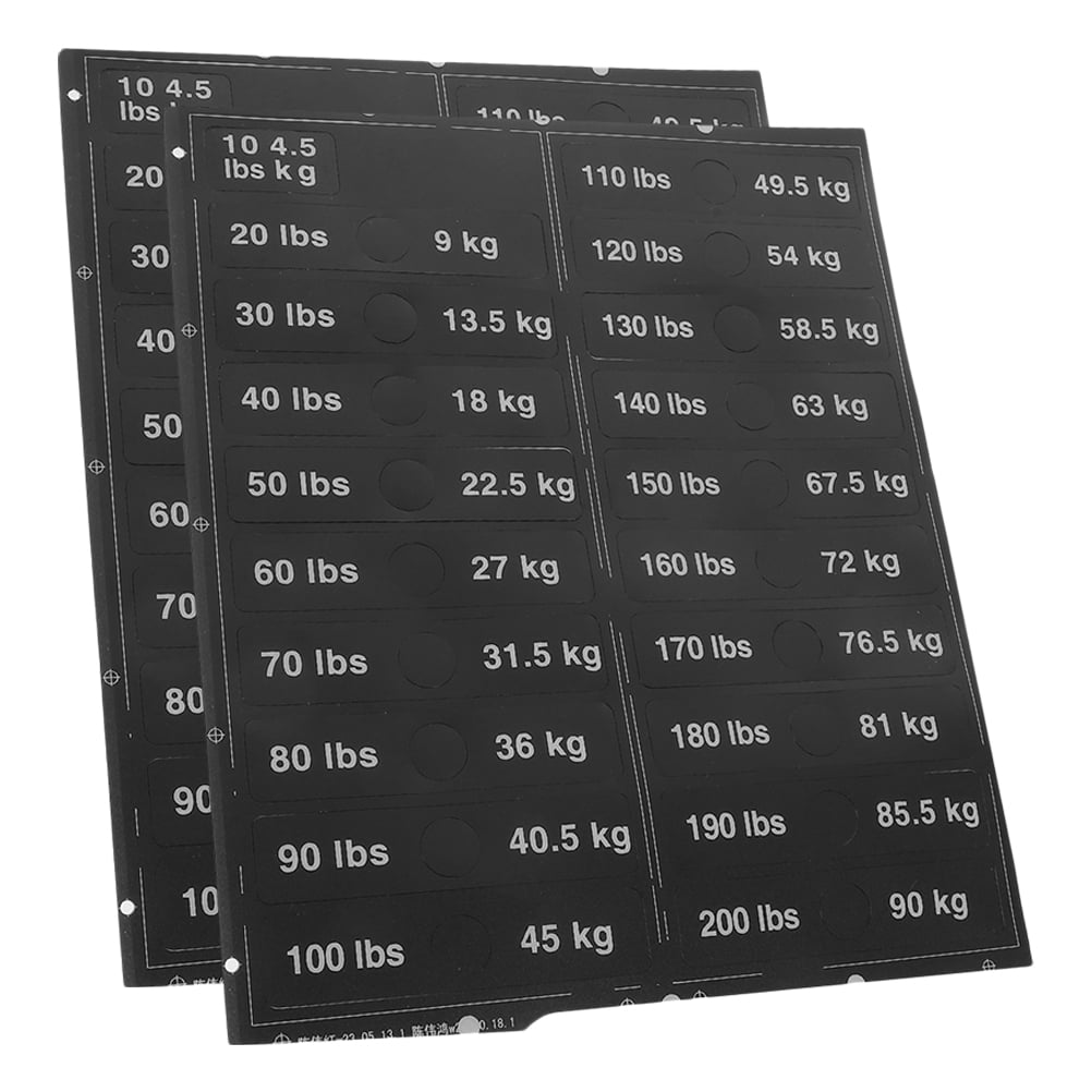 Bench Stickers MOKKHNB Indoor Fitness Stickers Versatile Use Precut Holes for Dumbbell ...
