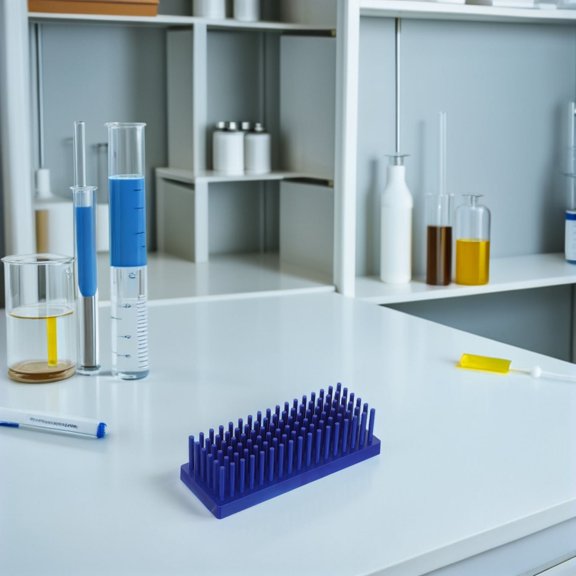 MOKKHNB Lab Slide Drying Stand Blue Plastic Compatible with Standard Glass Slides for Precise Use