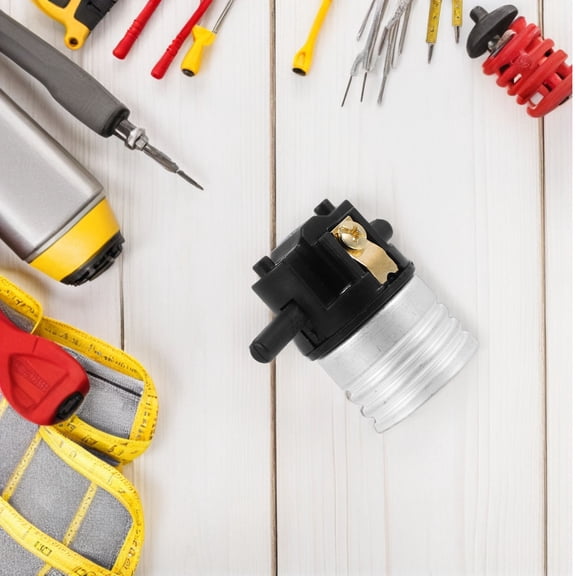 MOKKHNB E26 Light Socket Replacement with Push Switch for Easy Lamp Holder Installation