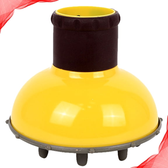 MOKKHNB Large Universal Hair Dryer Diffuser Attachment, Yellow Plastic Blow Dryer Accessory for Curly and Voluminous Hair