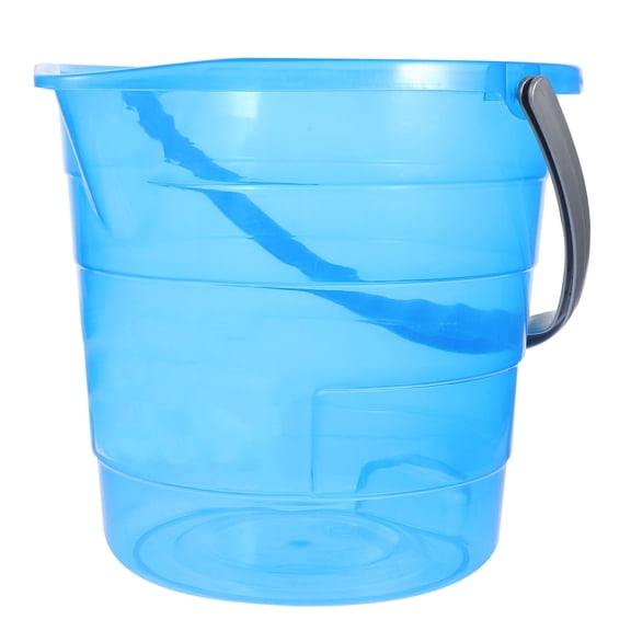 MOKKHNB Large Water Container Plastic Bucket Blue for Home Use 1Pack
