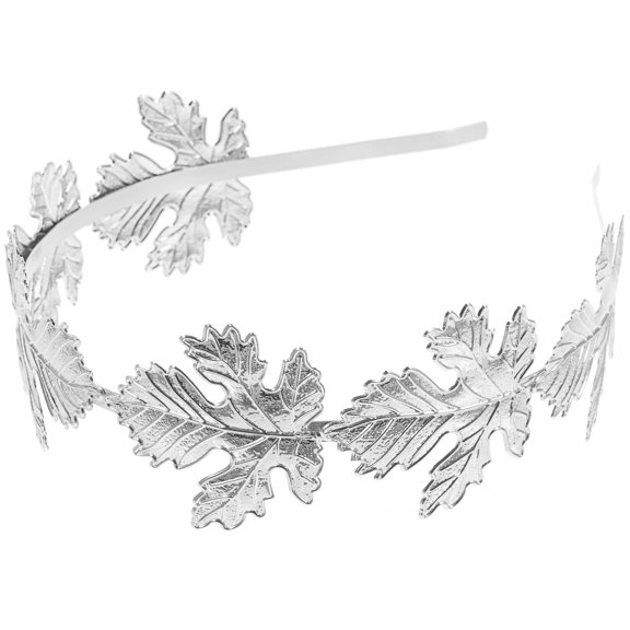 MOKKHNB Metal Leaf Headband, Elegant Headpiece for Women and Girls, 1 Piece