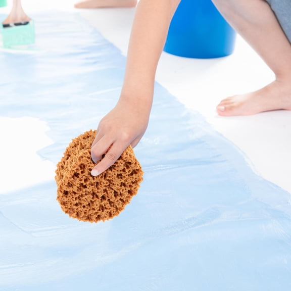 MOKKHNB Light Brown Sponge Stamp for Painting with Even Application and Artistic Dot Print Design
