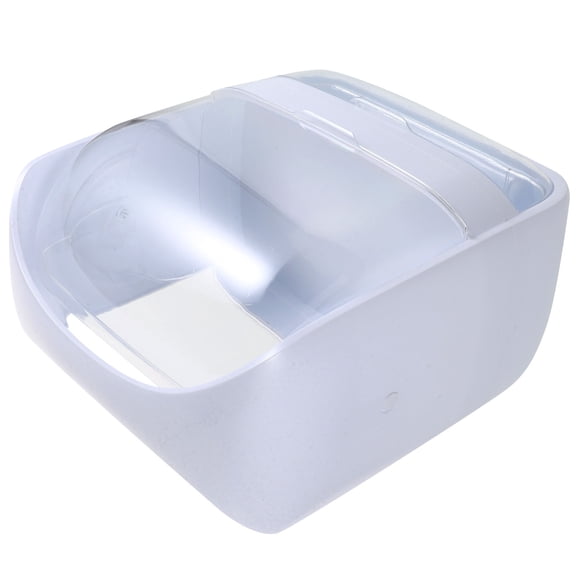 MOKKHNB White ABS Makeup Storage Box with Lid, Cosmetic Organizer for Skincare and Beauty Products