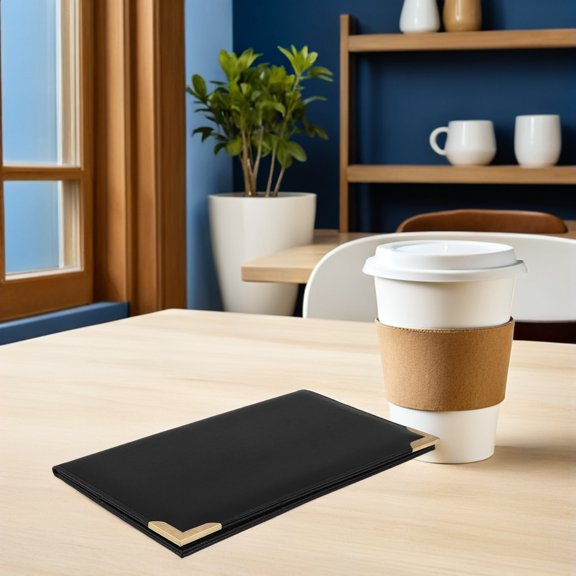 MOKKHNB Matte Black Restaurant Menu Clipboard and Bill Presenter with Reliable Page Grip