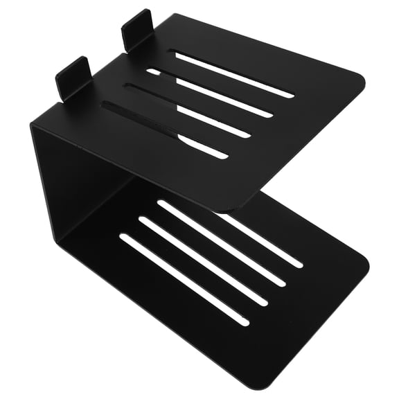 MOKKHNB Tabletop Black Metal Speaker Riser with Universal Compatibility for Studio and Pc Use