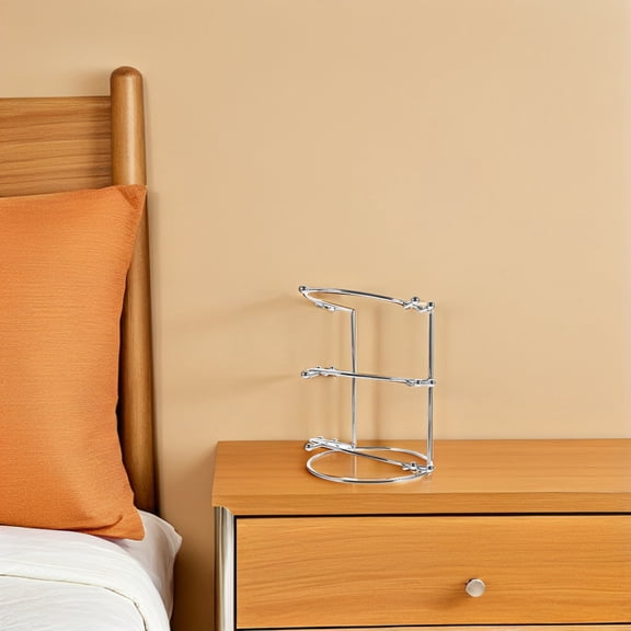 MOKKHNB Metal Crown Display Stand for Home with Three Layer Headband Organizer