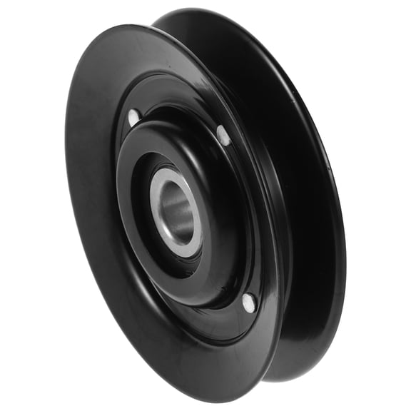MOKKHNB Belt Tensioner Pulley Car Air Conditioner Tension Wheel Assembly for Quiet Operation Black Metal 1Set
