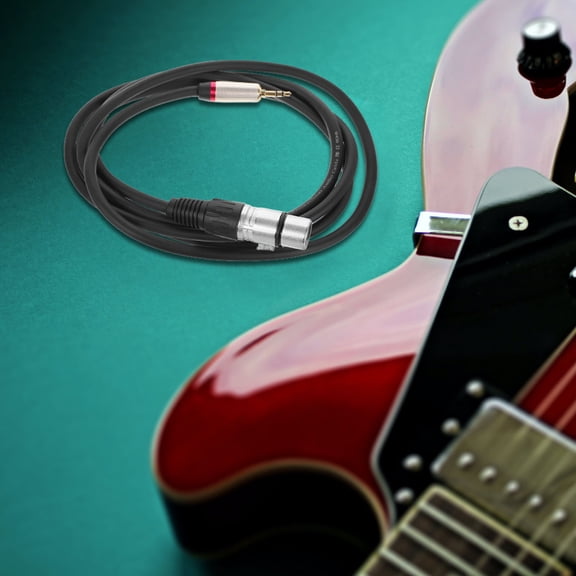 MOKKHNB Mini XLR To XLR Audio Plug Cable Zinc Alloy Black 1Set For Audio Equipment Accessories