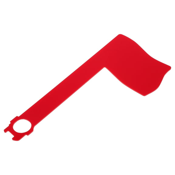 MOKKHNB Modern Acrylic Mailbox Flag with Small Rotatable Red Flag for Mail Notification