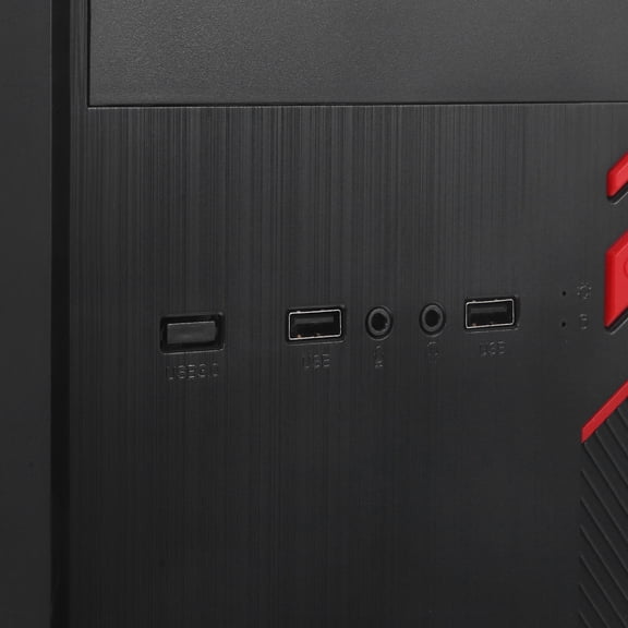 MOKKHNB Modified Computer Case with 120Mm Fan Vent and Metal Brushed Finish for DIY Builds