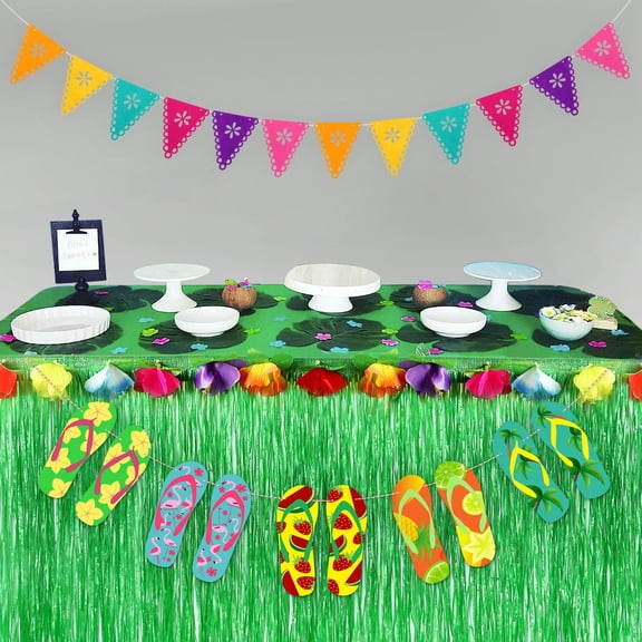 MOKKHNB Multi Color Felt Party Banner for Wall Window Patio Decorations