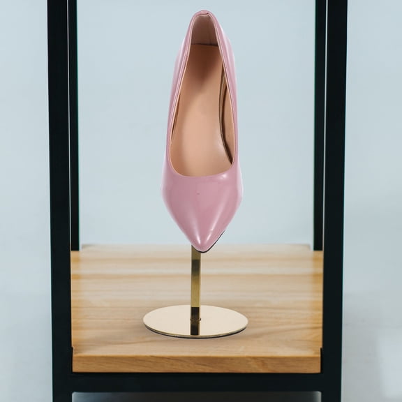 MOKKHNB Multifunctional Shoe Riser Stainless Steel Display Stand for Heels, Boots, and Footwear Organization