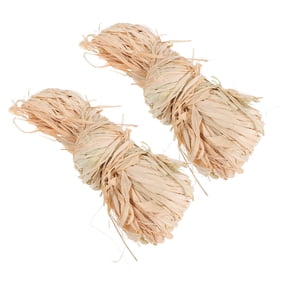MOKKHNB Beige Raffia Ribbon for Craft and Florist Supplies Natural Fiber
