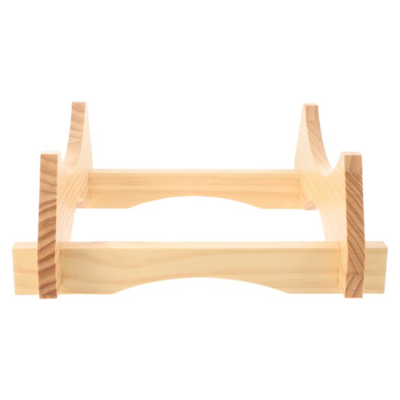 MOKKHNB Natural Wood Drink Dispenser Stand for Home Beverage Display and Stability