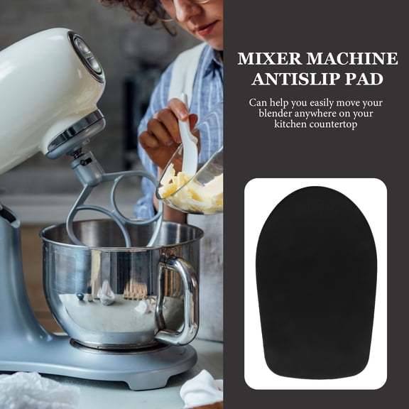 MOKKHNB Black Non-Rubber Mixer Mat for Kitchen Appliances, Anti- Pad Home Mixer Use