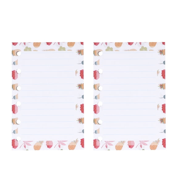 MOKKHNB Notebook Paper Refills A7 Size Round Holes White Paper for Loose Leaf Notebook
