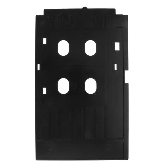 MOKKHNB PVC Card Printer Tray Black Sturdy Reusable Card Storage Holder for Office and School