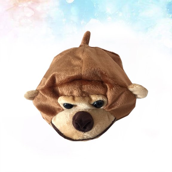 MOKKHNB Coffee Color Pet Costume Hat with , Perfect for Parades, Photos, and Pet Dress-Up Events