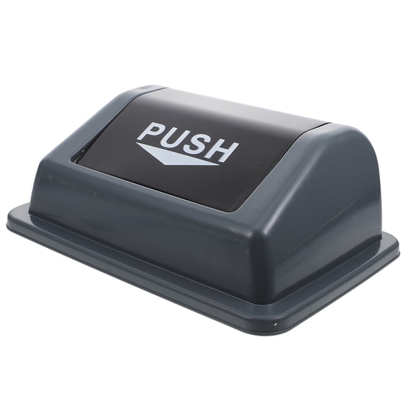 MOKKHNB Plastic Grey Trash Can Cover with Stable Performance for Large 20L Waste Bin