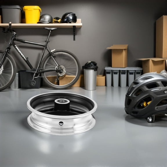 MOKKHNB Aluminum Alloy Front Wheel Hub Rim Replacement for Electric Scooter Repair with Enhanced Stability and Durability