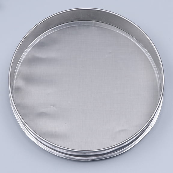 MOKKHNB Plated Silver Stainless Steel Fine Mesh Screen for Baking and Gardening Sifting with Portable Lightweight Design
