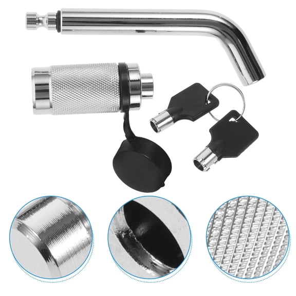 MOKKHNB Heavy Duty Towing Hitch Lock Set for RVs, Cast Steel Construction, Finish, 1 Set Secure Trailer Lock